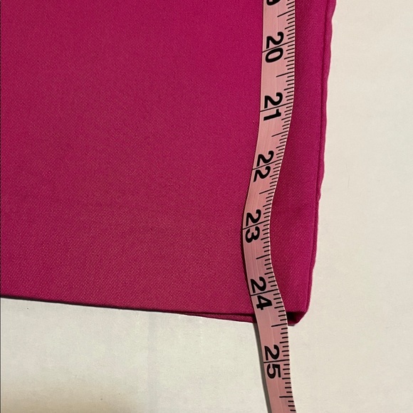 Ann Taylor Vibrant Pink High-Waisted Cropped Paperbag Trousers Pants Size 14 - Picture 13 of 16